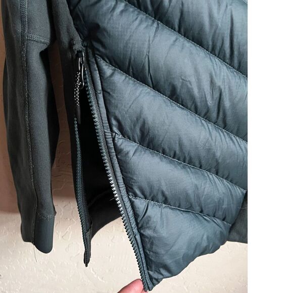 Women's Nike Green Tech Fleece Aeroloft Goose Down Jacket Size M - Picture 5 of 8